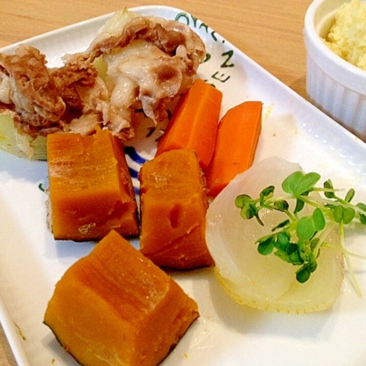 豚バラ肉とカボチャが美味しい☆タジン鍋